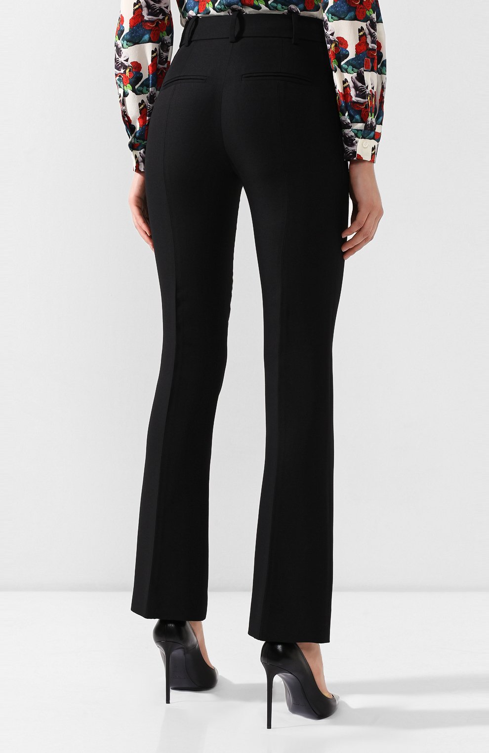 Брюки из смеси шелка и шерсти VALENTINO, арт. SB0RB3H54W0, фото 4