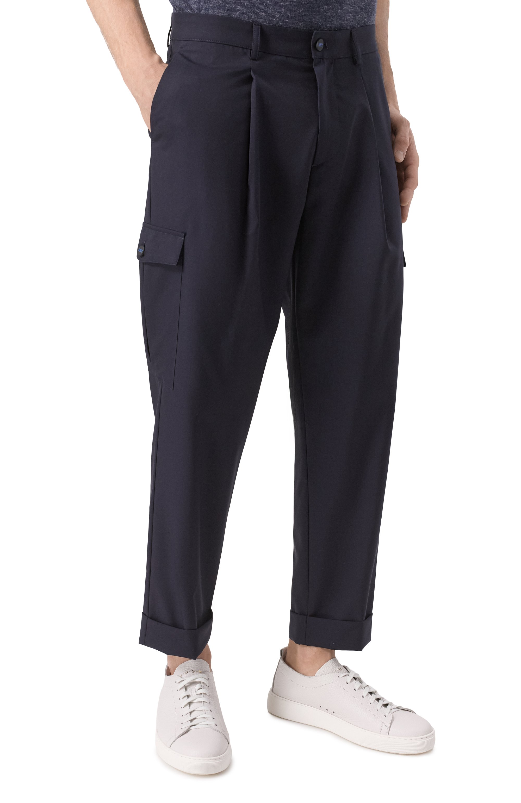 Шерстяные брюки-карго KITON, арт. UPKN024K0371104, фото 3