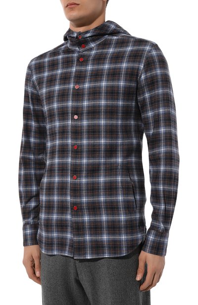 Хлопковая рубашка KITON, арт. UMCMARH0864602, фото 3