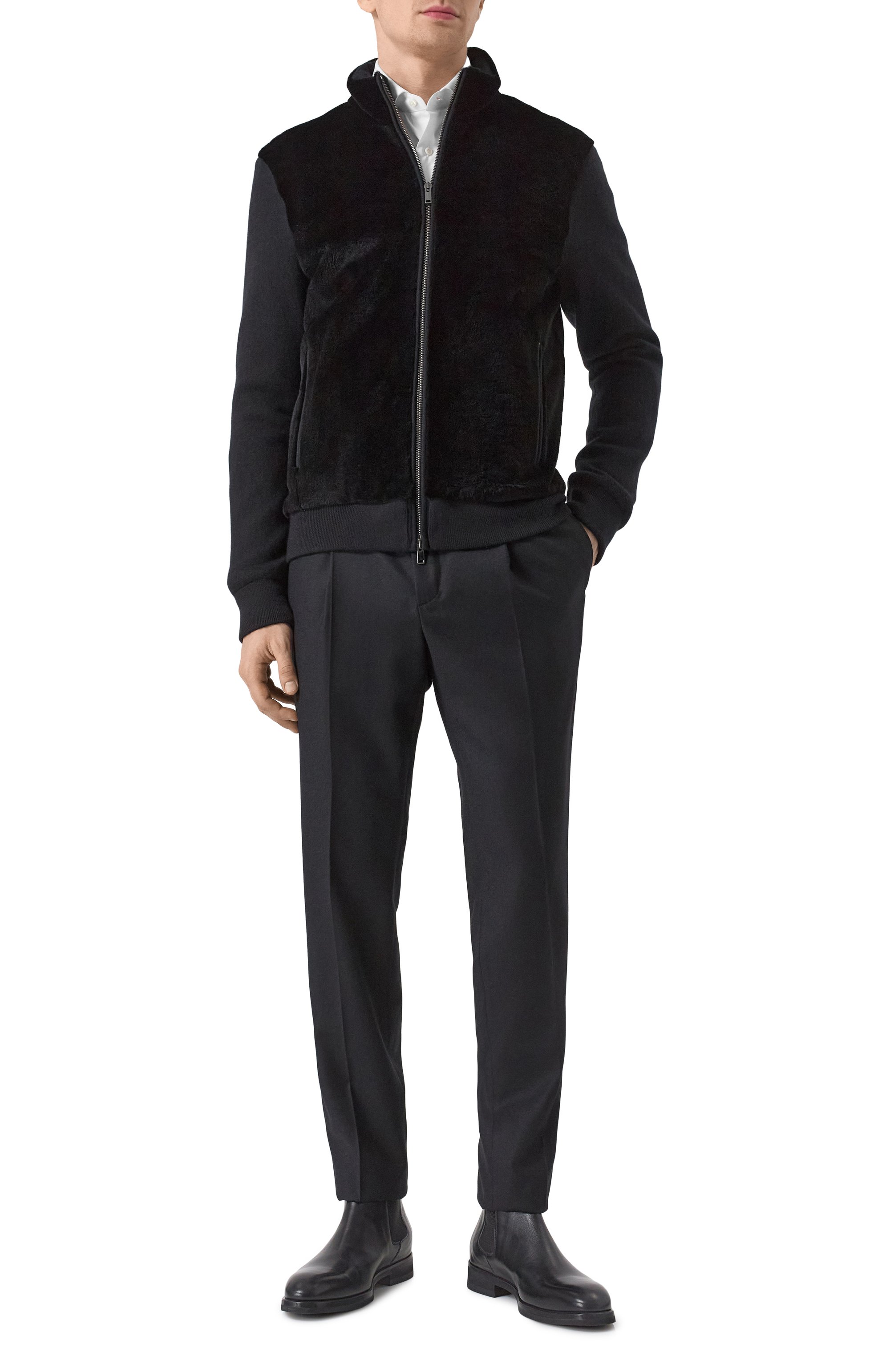 Бомбер из кашемира и шерсти с отделкой из норки MVST, арт. FTRECK-ES4440V, фото 2