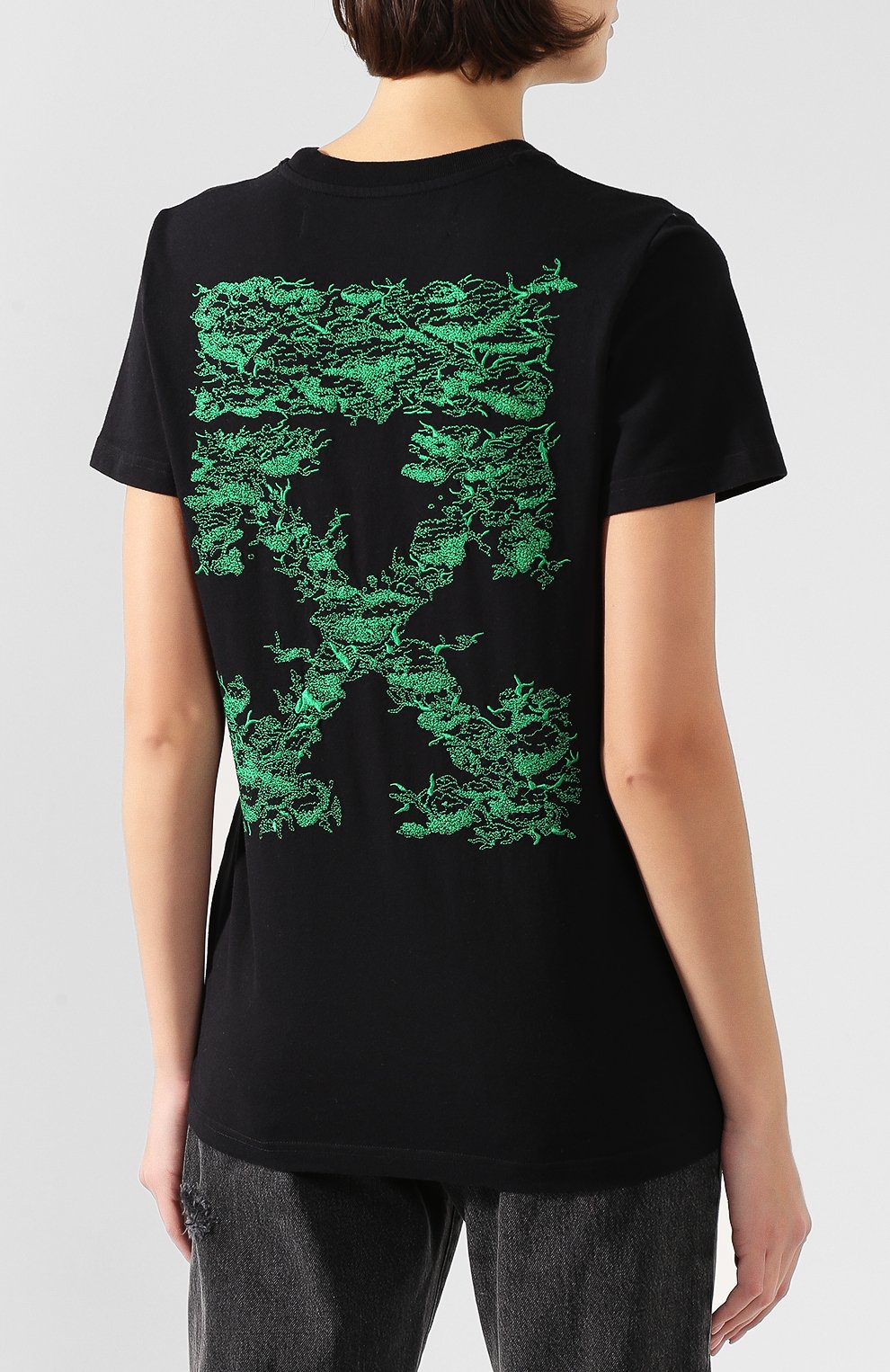 Хлопковая футболка OFF-WHITE, арт. 0WAA049F19B070681040, фото 4