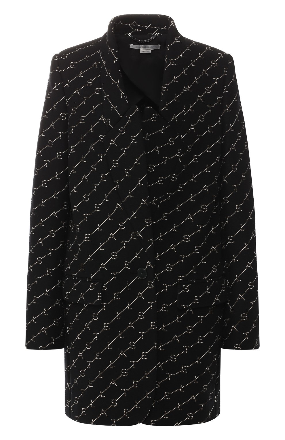 Шерстяное пальто STELLA MCCARTNEY черного цвета по цене 157000 руб., арт. 554724/SMB11, фото 1 Шерстяное пальто STELLA MCCARTNEY, арт. 554724/SMB11, фото 1