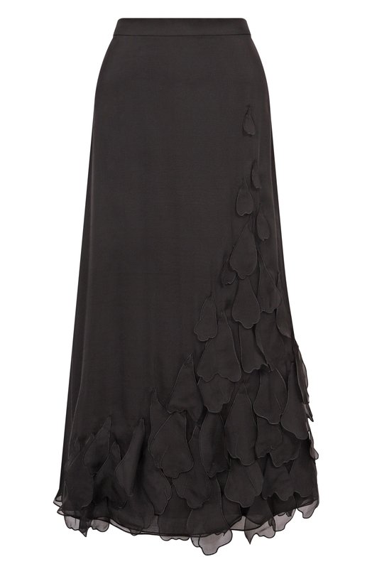 Шелковая юбка YANINA T-2985 Чёрный T-2985