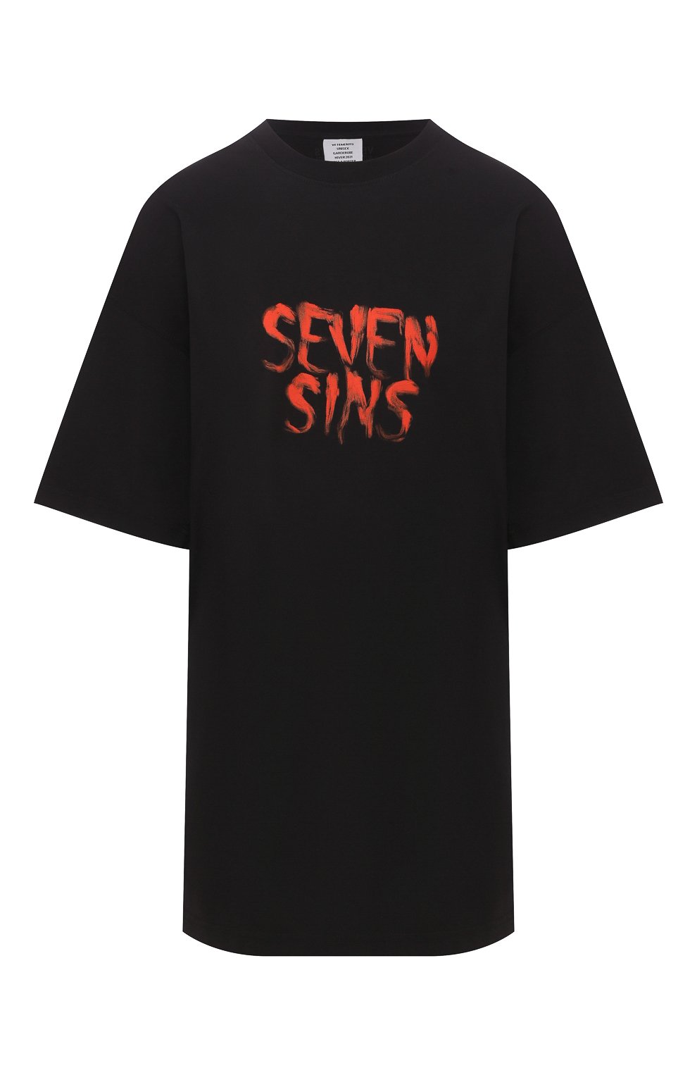 Хлопковая футболка VETEMENTS, арт. UAH21TR518 1600/W, фото 1