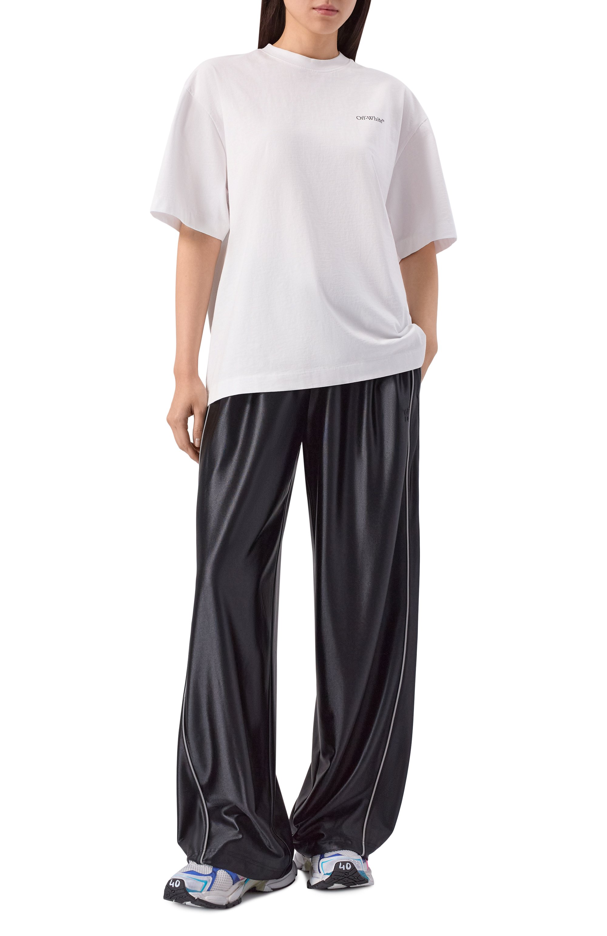 Хлопковая футболка OFF-WHITE, арт. 0WAA13FF25JER004, фото 2