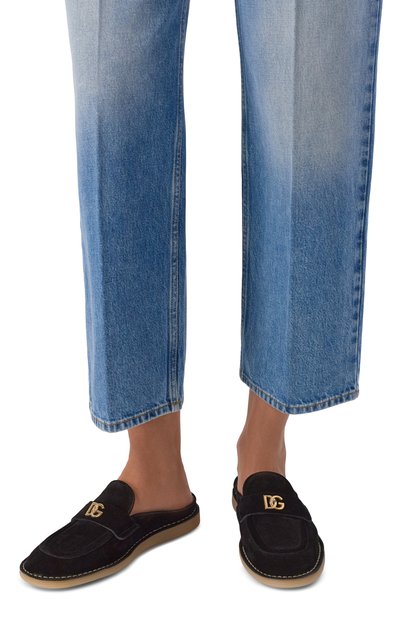 Замшевые сабо DOLCE & GABBANA, арт. CI0209/AS707, фото 2