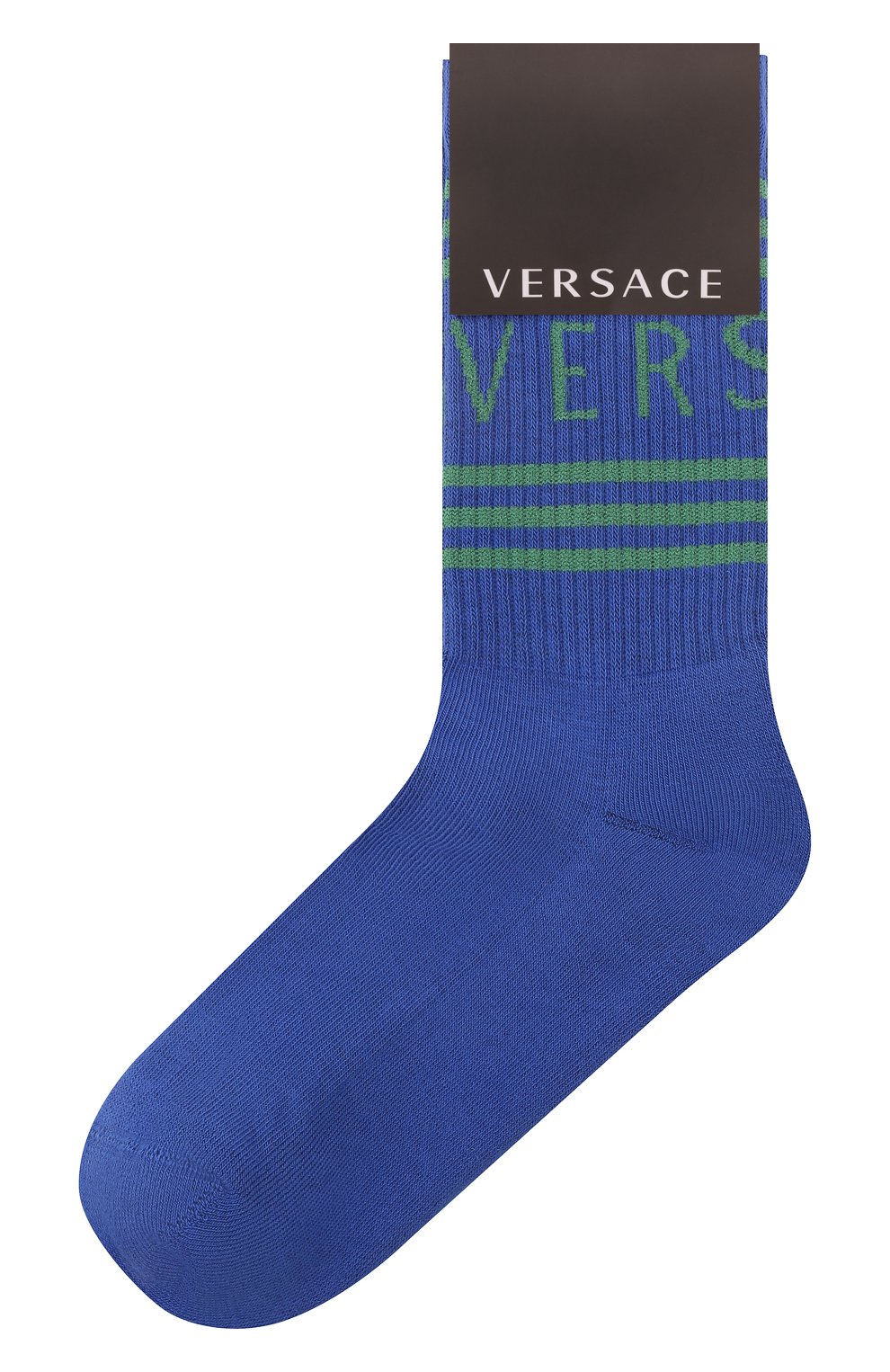 Носки VERSACE синего цвета по цене 8755 руб., арт. ICZD002/IK0203, фото 1 Носки VERSACE, арт. ICZD002/IK0203, фото 1