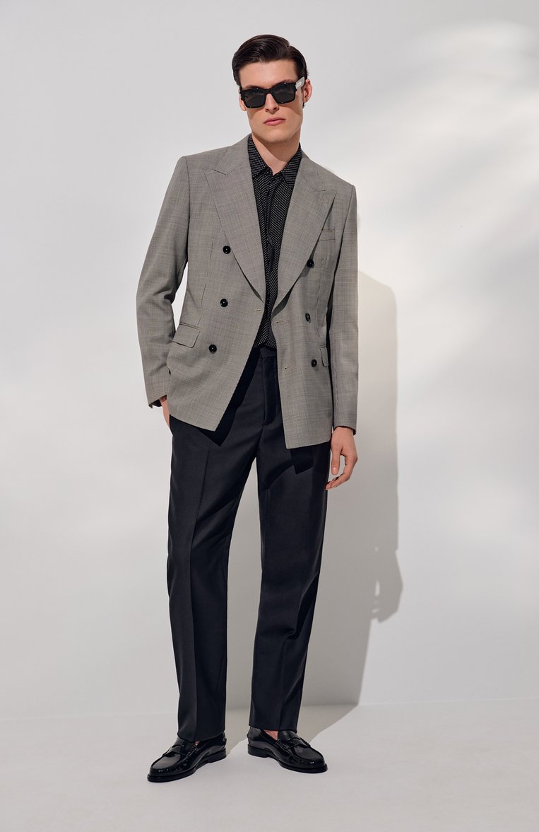 Шелковая рубашка SAINT LAURENT, арт. 646850/Y301W, фото 1