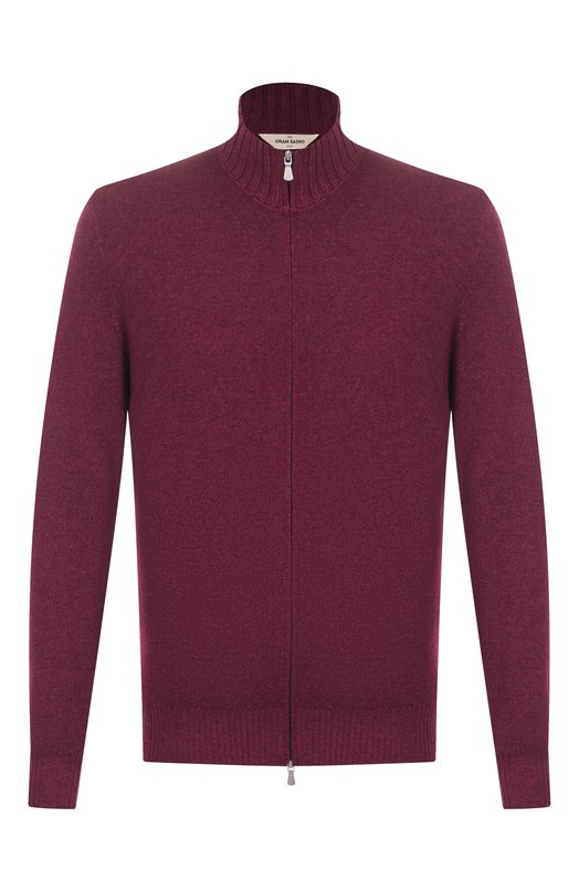 Кардиган из шерсти и кашемира Gran Sasso 57144/19588 Бордовый 57144/19588