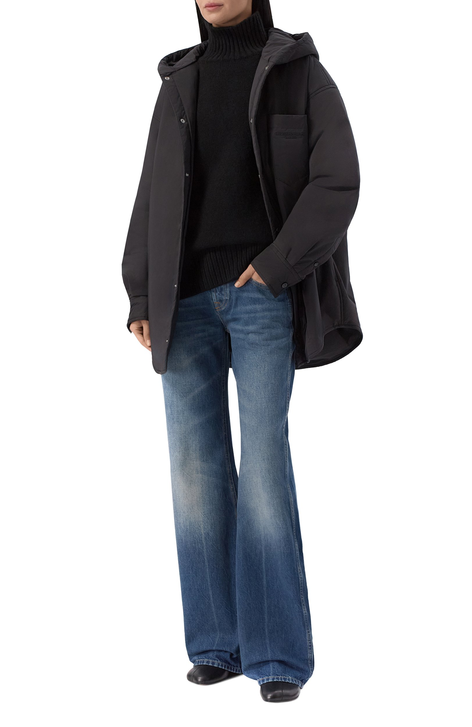 Куртка ALEXANDER WANG черного цвета по цене 88250 руб., арт. UWC4263334, фото 2 Куртка ALEXANDER WANG, арт. UWC4263334, фото 2