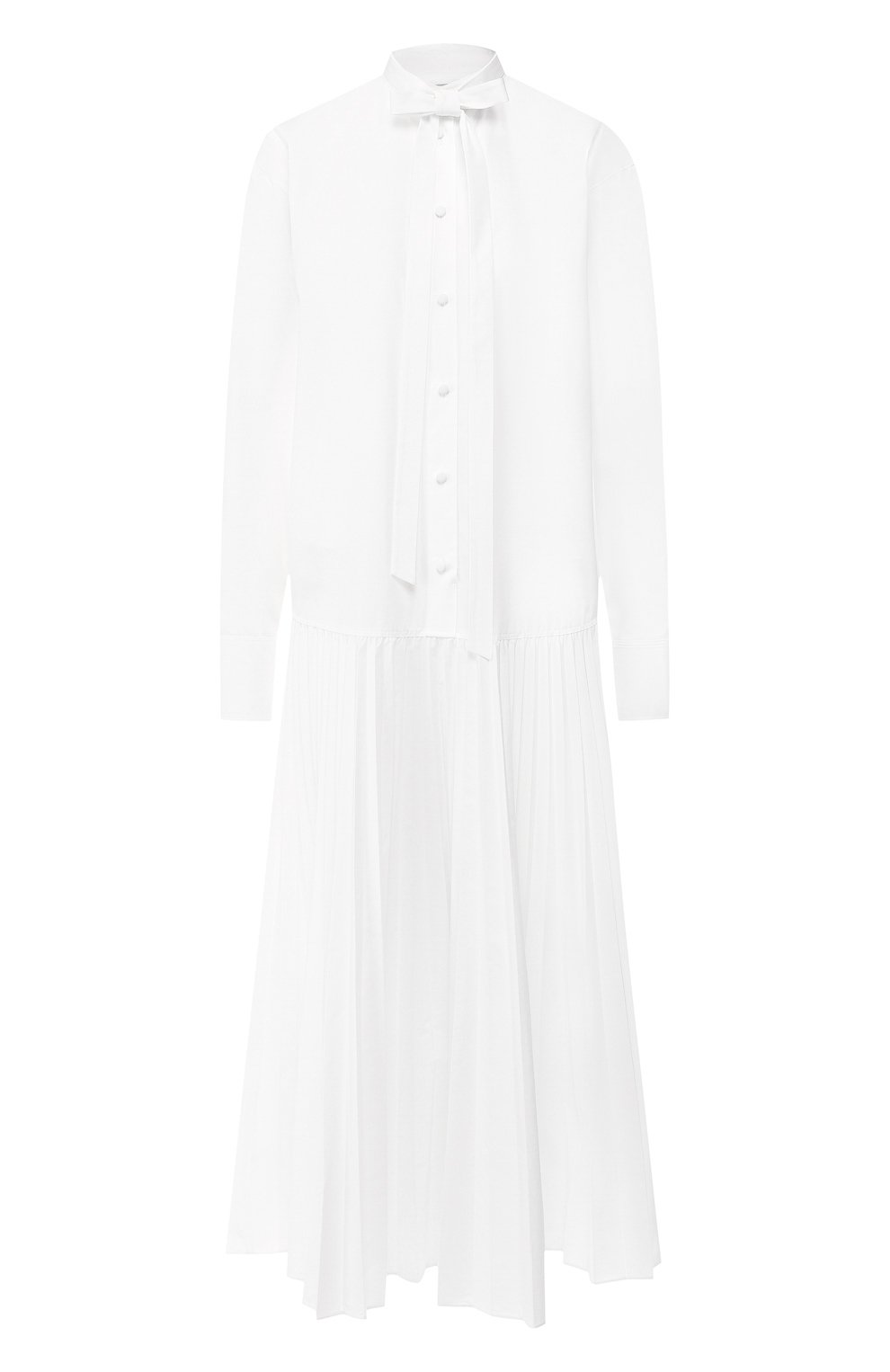 Хлопковое платье VALENTINO белого цвета по цене 299500 руб., арт. RB0VAM224HP, фото 1 Хлопковое платье VALENTINO, арт. RB0VAM224HP, фото 1
