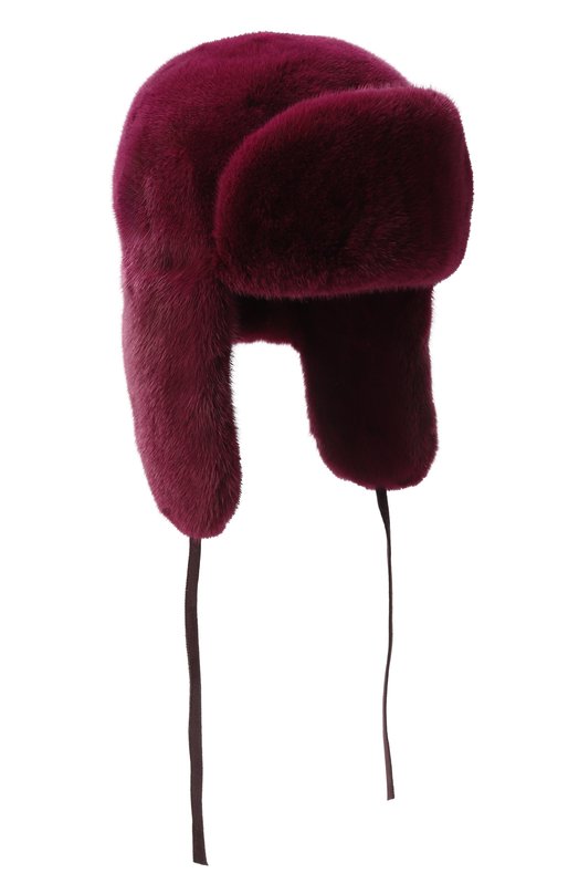 Меховая шапка-ушанка Френки из норки FurLand 0217500110339600000 Розовый 0217500110339600000