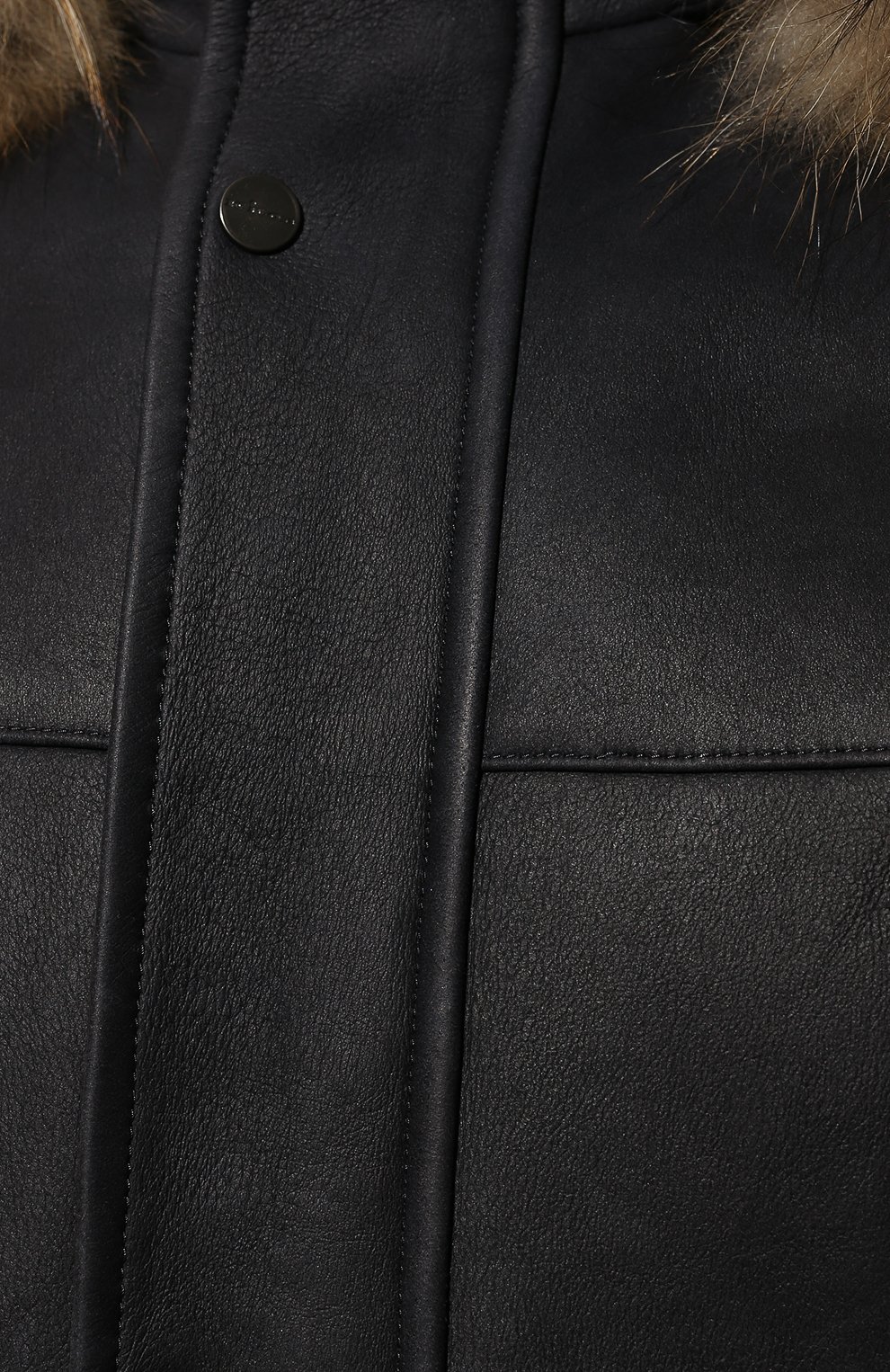 Дубленка из овчины с отделкой из енотовидной собаки KITON, арт. UW0627MV03S24, фото 5