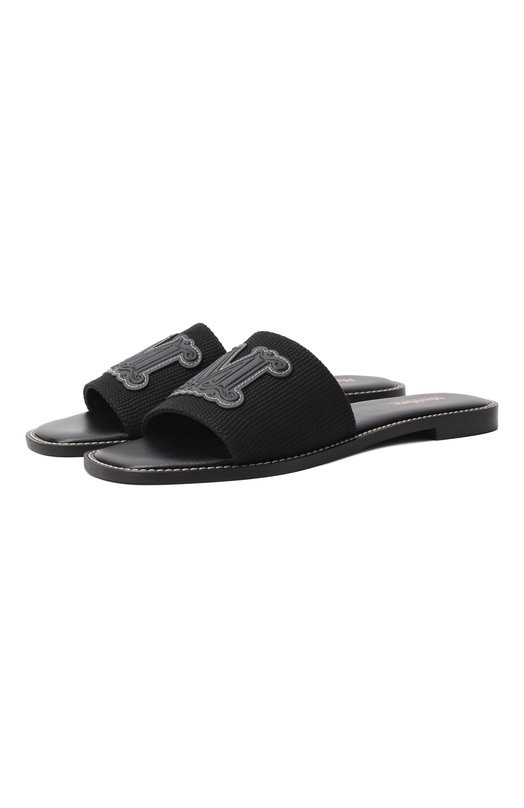 Текстильные шлепанцы Geneve Weekend Max Mara GENE 2516521019 Чёрный GENE 2516521019