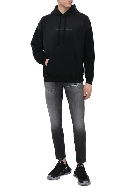 Хлопковое худи DIESEL, арт. A01873/0CBAM, фото 2