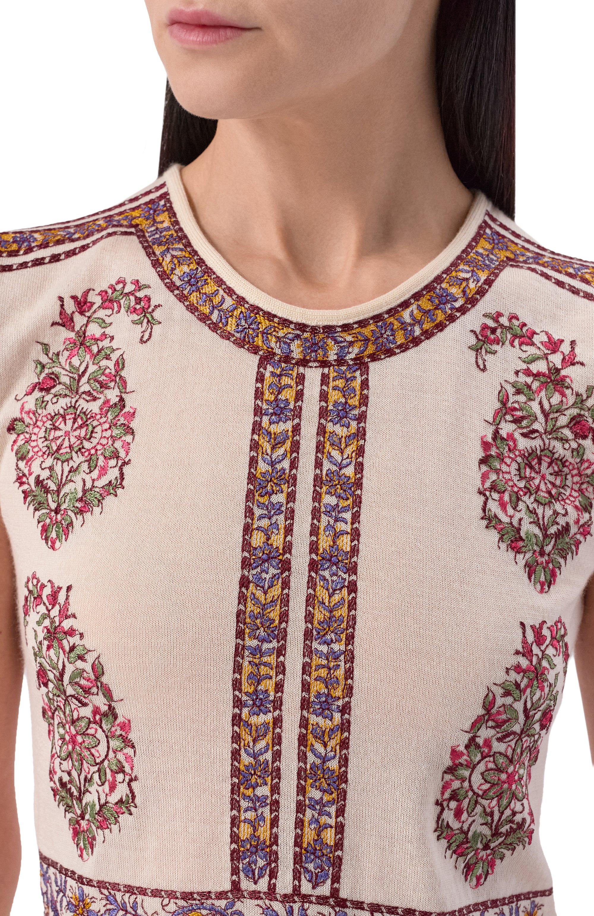 Топ из кашемира и шелка GIAMBATTISTA VALLI, арт. 26SSPVCMM35P/80CAS, фото 5