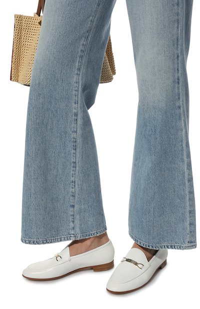 Кожаные лоферы GIORGIO ARMANI белого цвета по цене 94800 руб., арт. X1A093/XF641, фото 3 Кожаные лоферы GIORGIO ARMANI, арт. X1A093/XF641, фото 3