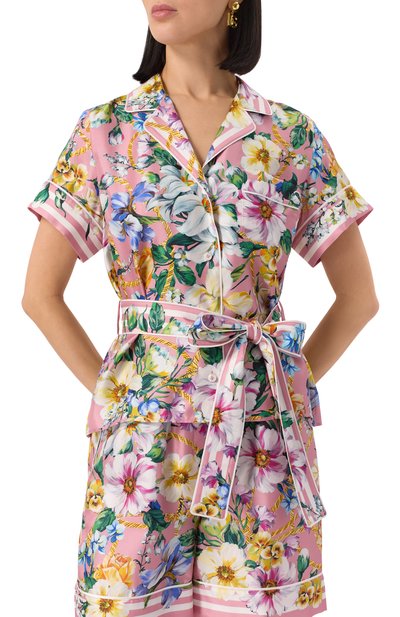 Шелковая блузка DOLCE & GABBANA, арт. F5G67T/HI1W4, фото 3