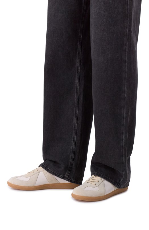 Кожаные кеды Replica Maison Margiela S57WS0236/P1895 Кремовый  S57WS0236/P1895 Фото 3