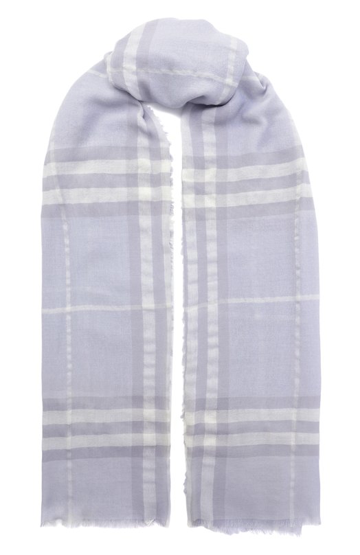Шерстяной шарф Burberry 8110468 Голубой 8110468