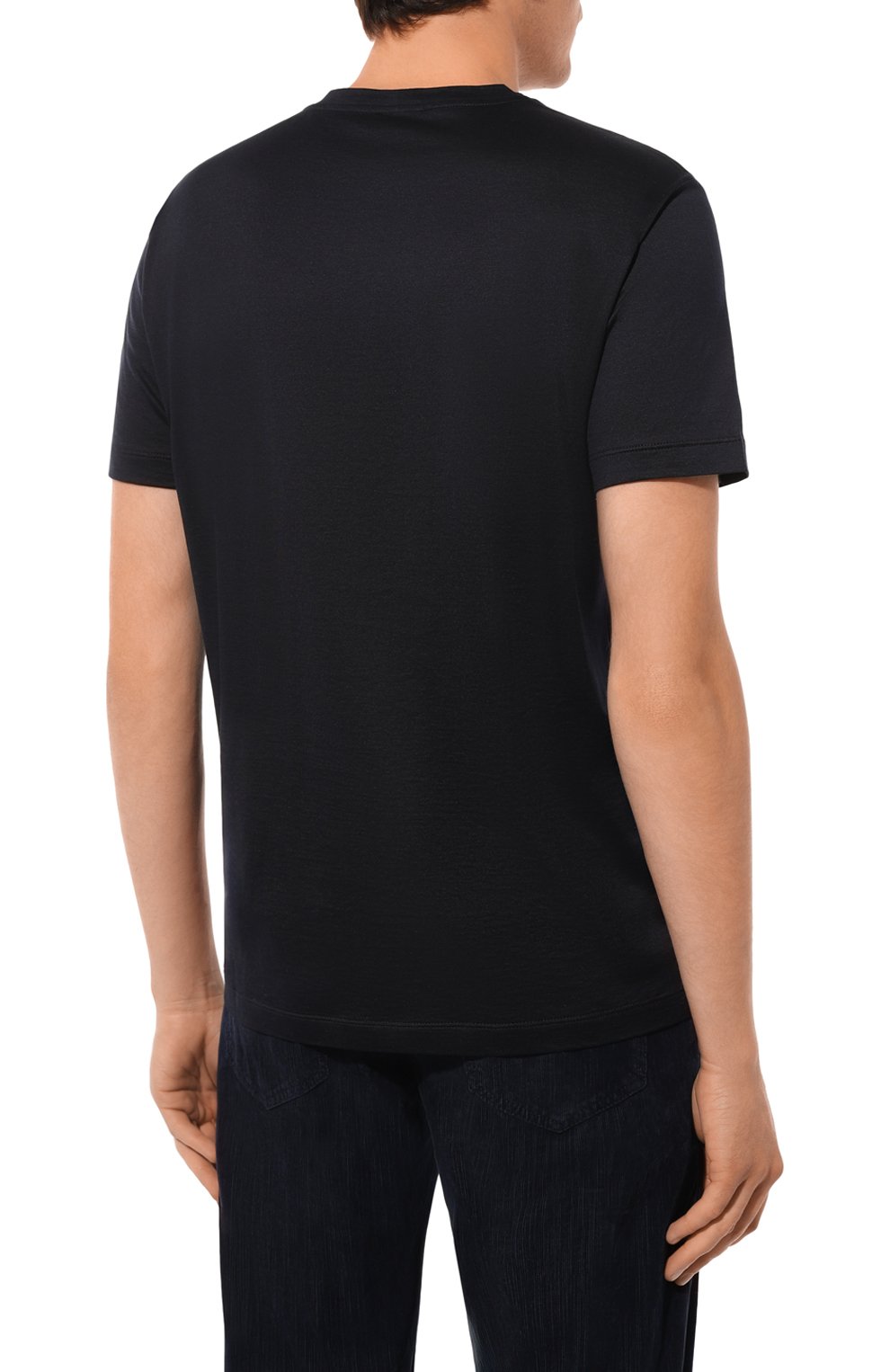 Футболка из шелка и хлопка GIORGIO ARMANI, арт. 3KSM77/SJZHZ, фото 4