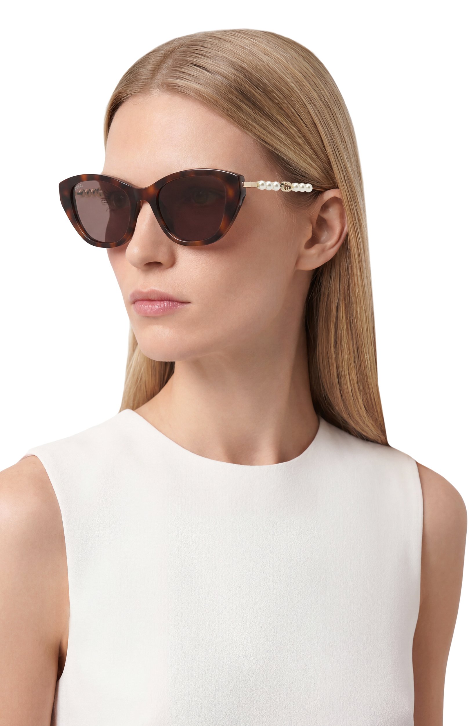 Солнцезащитные очки GUCCI коричневого цвета по цене 59200 руб., арт. GG1968S 003, фото 2 Солнцезащитные очки GUCCI, арт. GG1968S 003, фото 2