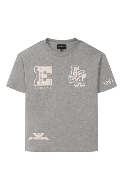 Хлопковая футболка EMPORIO ARMANI, арт. EB001362/AF13715