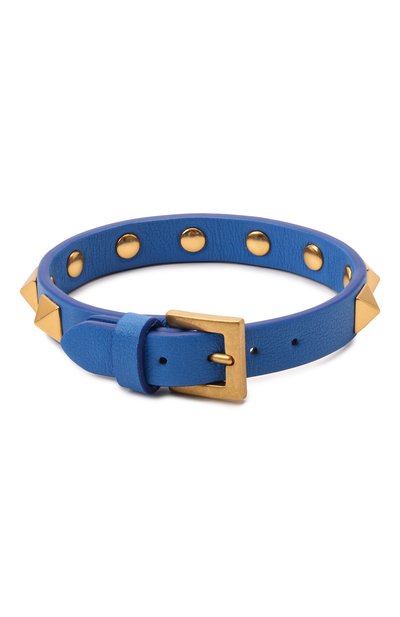 Кожаный браслет VALENTINO синего цвета по цене 35150 руб., арт. XY2J0801LKT, фото 3 Кожаный браслет VALENTINO, арт. XY2J0801LKT, фото 3