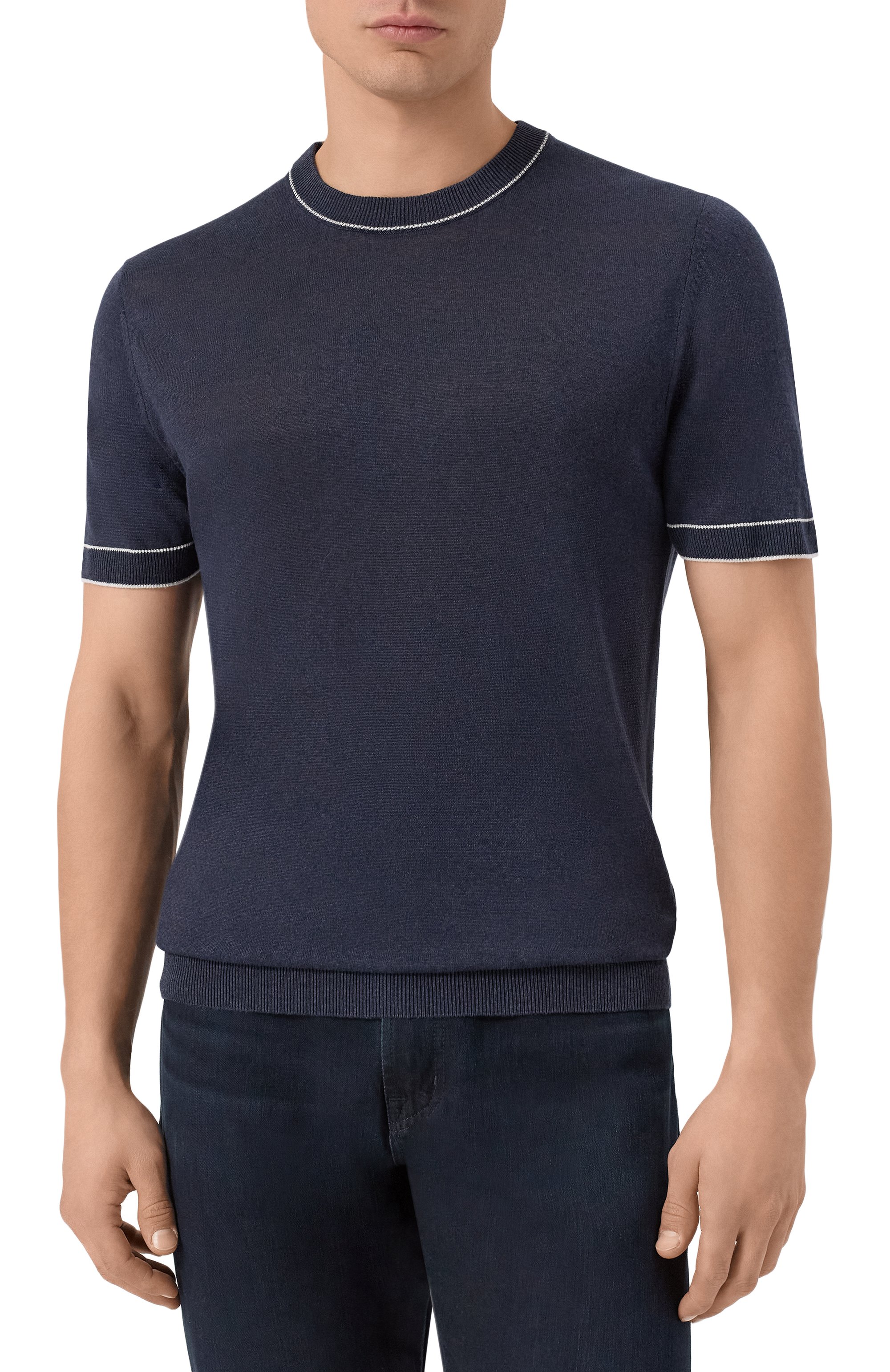 Джемпер изо льна и вискозы BOSS, арт. 50537639, фото 3