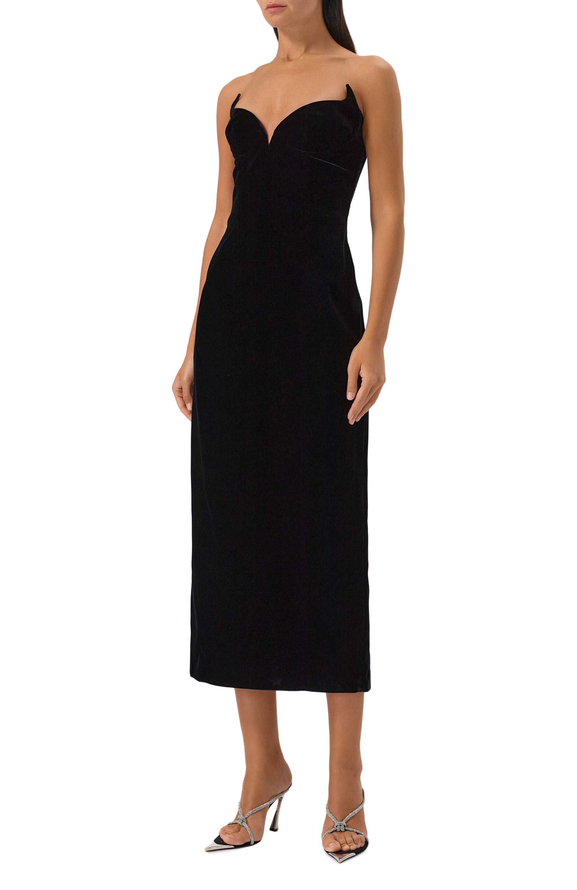 Бархатное платье MUGLER, арт. 25F1R01708477, фото 3