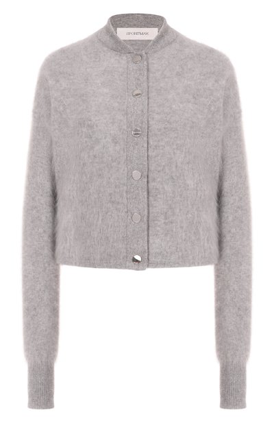 Кашемировый кардиган SPORTMAX серого цвета по цене 88250 руб., арт. ERC0LE, фото 1 Кашемировый кардиган SPORTMAX, арт. ERC0LE, фото 1