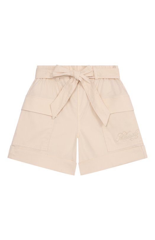 

Хлопковые шорты-карго Philosophy di Lorenzo Serafini Kids, Кремовый