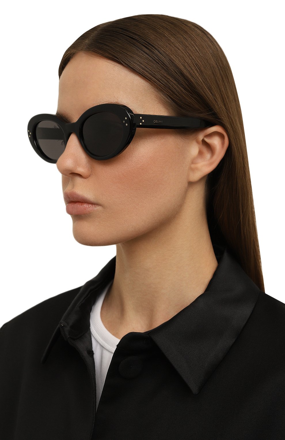 Солнцезащитные очки CELINE черного цвета по цене 69250 руб., арт. CL40193I 01A, фото 2 Солнцезащитные очки CELINE, арт. CL40193I 01A, фото 2