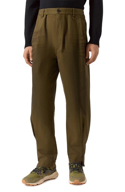 Хлопковые брюки DSQUARED2 хаки цвета по цене 79500 руб., арт. S74KB1063/S41794, фото 3 Хлопковые брюки DSQUARED2, арт. S74KB1063/S41794, фото 3