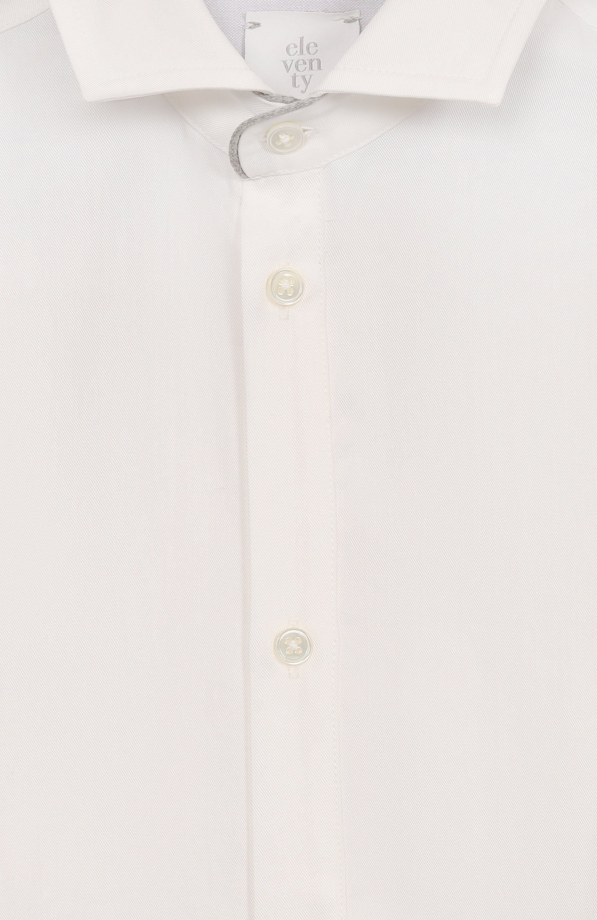 Рубашка из лиоцелла ELEVENTY белого цвета по цене 16950 руб., арт. EX5P20/Z3324/6-8, фото 3 Рубашка из лиоцелла ELEVENTY, арт. EX5P20/Z3324/6-8, фото 3