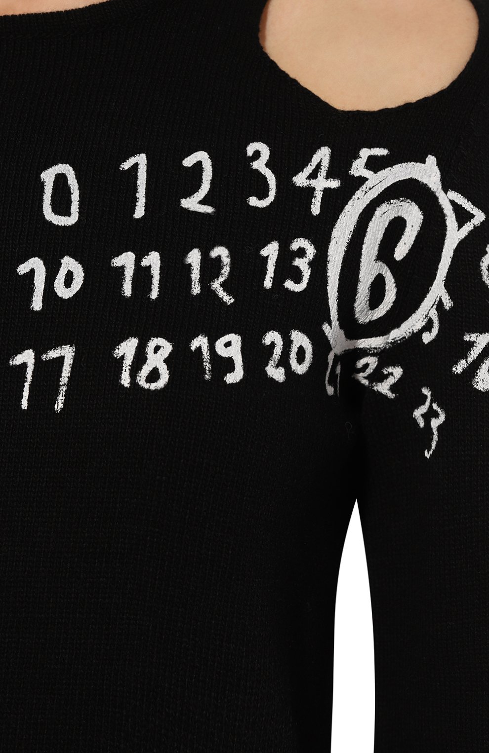 Шерстяной пуловер MM6, арт. S62NH0034/M13071, фото 5