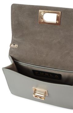Женская сумка furla 1927 mini FURLA серого цвета, арт. BAFKACO/ARE000 | Фото 5 (Ремень/цепочка: На ремешке; Размер: mini; Материал: Натуральная кожа; Драгоценные камни: Проставлено; Материал сплава: Проставлено)