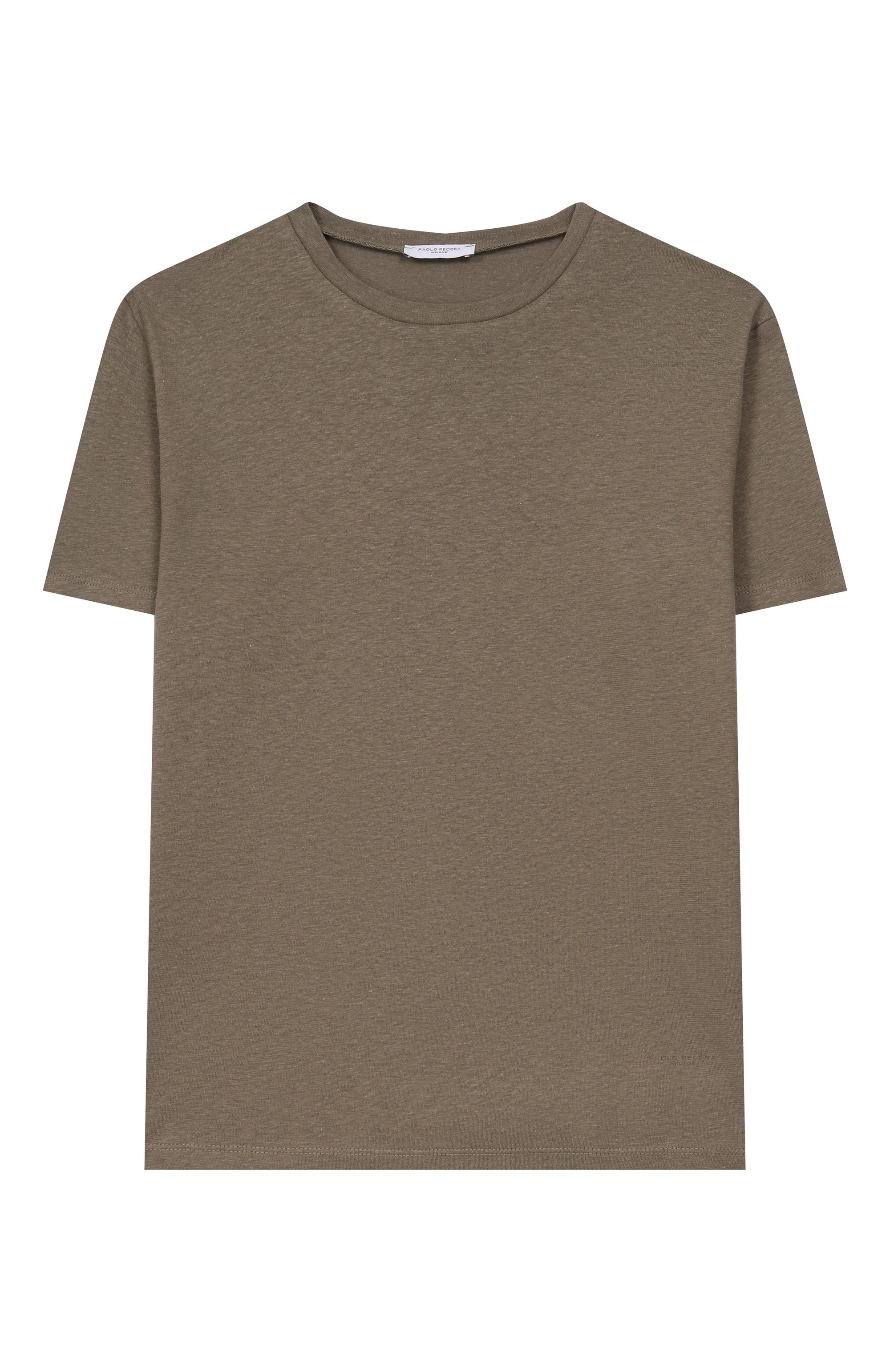 Футболка изо льна и хлопка PAOLO PECORA MILANO, арт. PP4228_001, фото 1