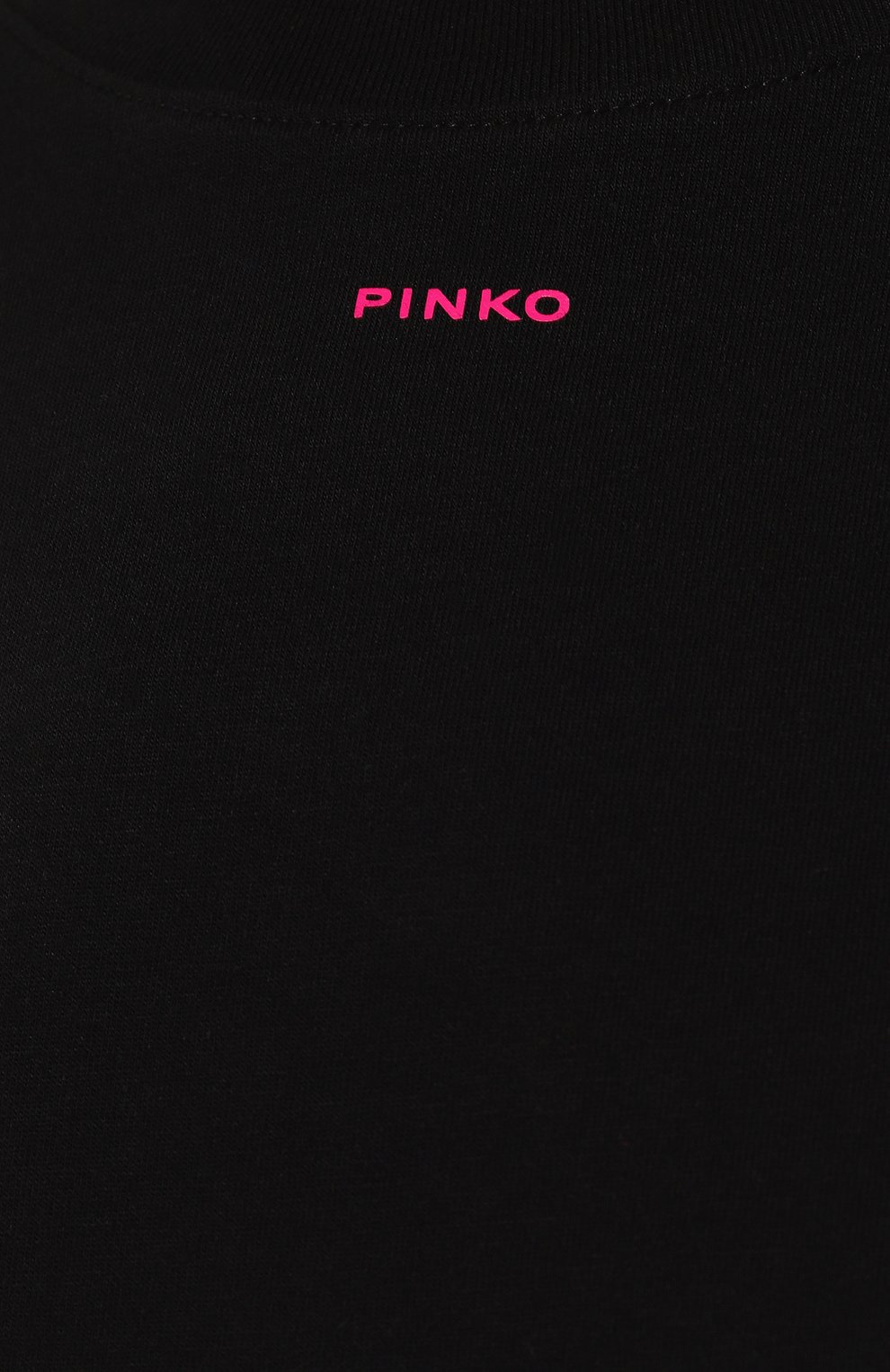 Хлопковая футболка PINKO черного цвета по цене 6900 руб., арт. 100373/A0KP, фото 5 Хлопковая футболка PINKO, арт. 100373/A0KP, фото 5