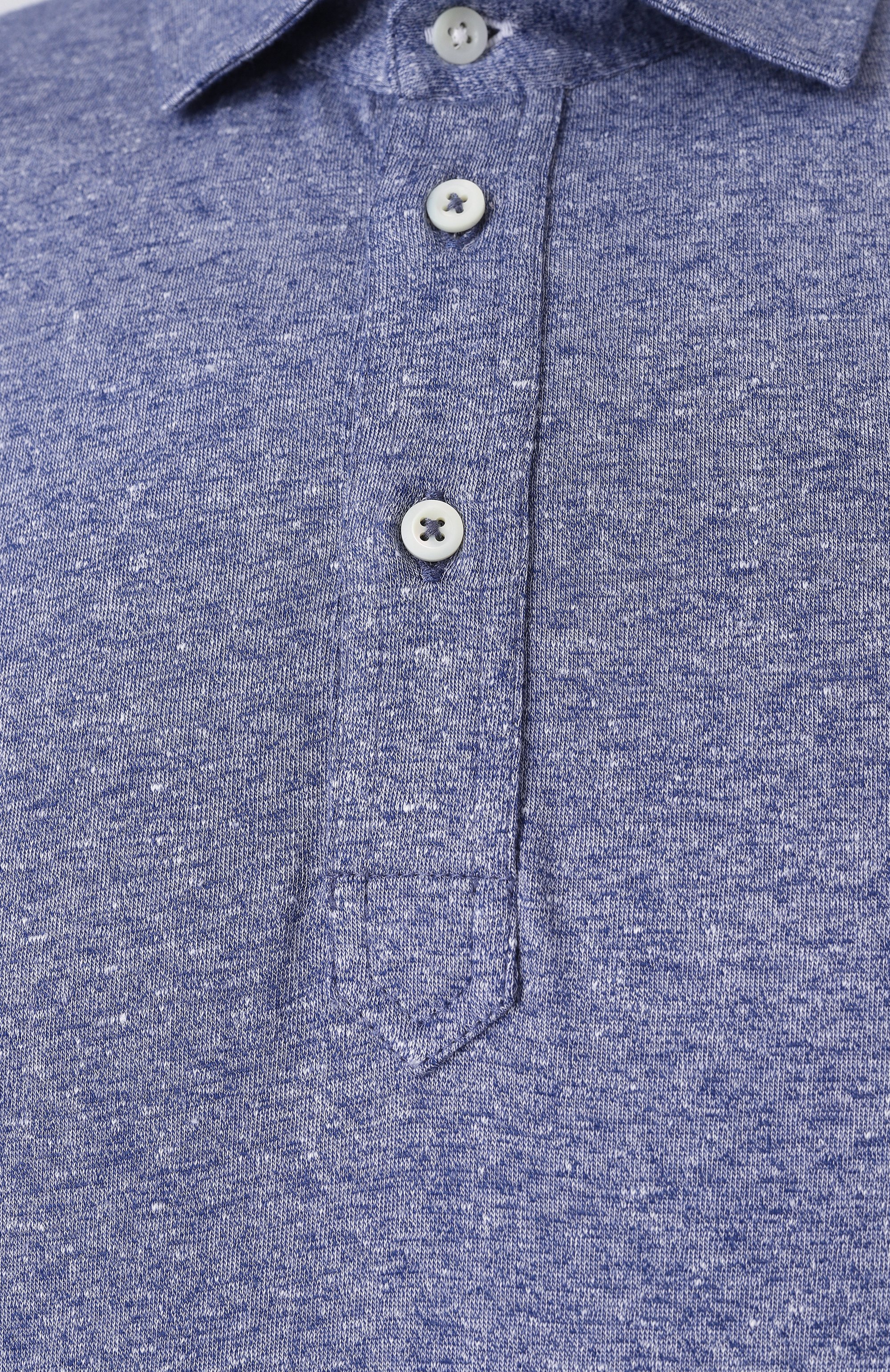 Поло изо льна и хлопка BRUNELLO CUCINELLI, арт. MW8353966, фото 6