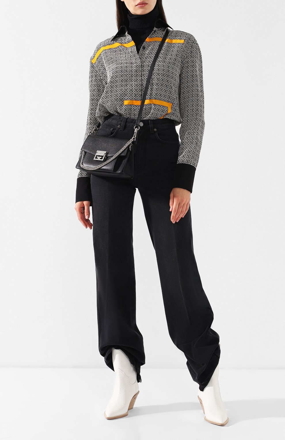 Кожаные сапоги на устойчивом каблуке FENDI, арт. 8T6785 A3SZ, фото 2