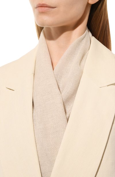 Палантин ELEVENTY кремового цвета по цене 18100 руб., арт. G82SCIG01 TES0G234, фото 2 Палантин ELEVENTY, арт. G82SCIG01 TES0G234, фото 2