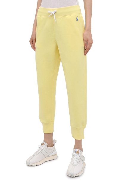 Хлопковые джоггеры POLO RALPH LAUREN желтого цвета по цене 16500 руб., арт. 211794397, фото 3 Хлопковые джоггеры POLO RALPH LAUREN, арт. 211794397, фото 3