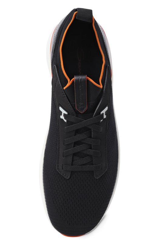 Текстильные кроссовки Bounce Santoni MBBG22082BARN0FY Чёрный  MBBG22082BARN0FY Фото 6