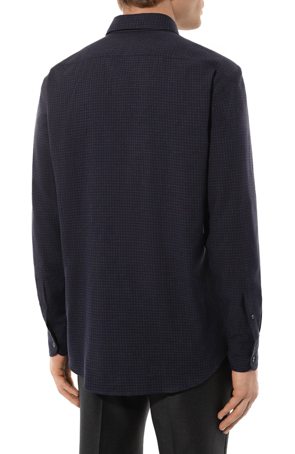 Рубашка из хлопка и кашемира ZEGNA, арт. SRF5/UEX45A8, фото 4