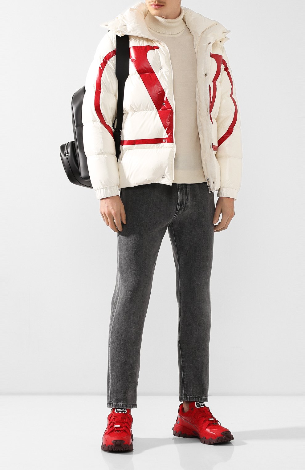 Пуховик valentino x moncler vlogo VALENTINO, арт. SV3CN00A5AG, фото 2