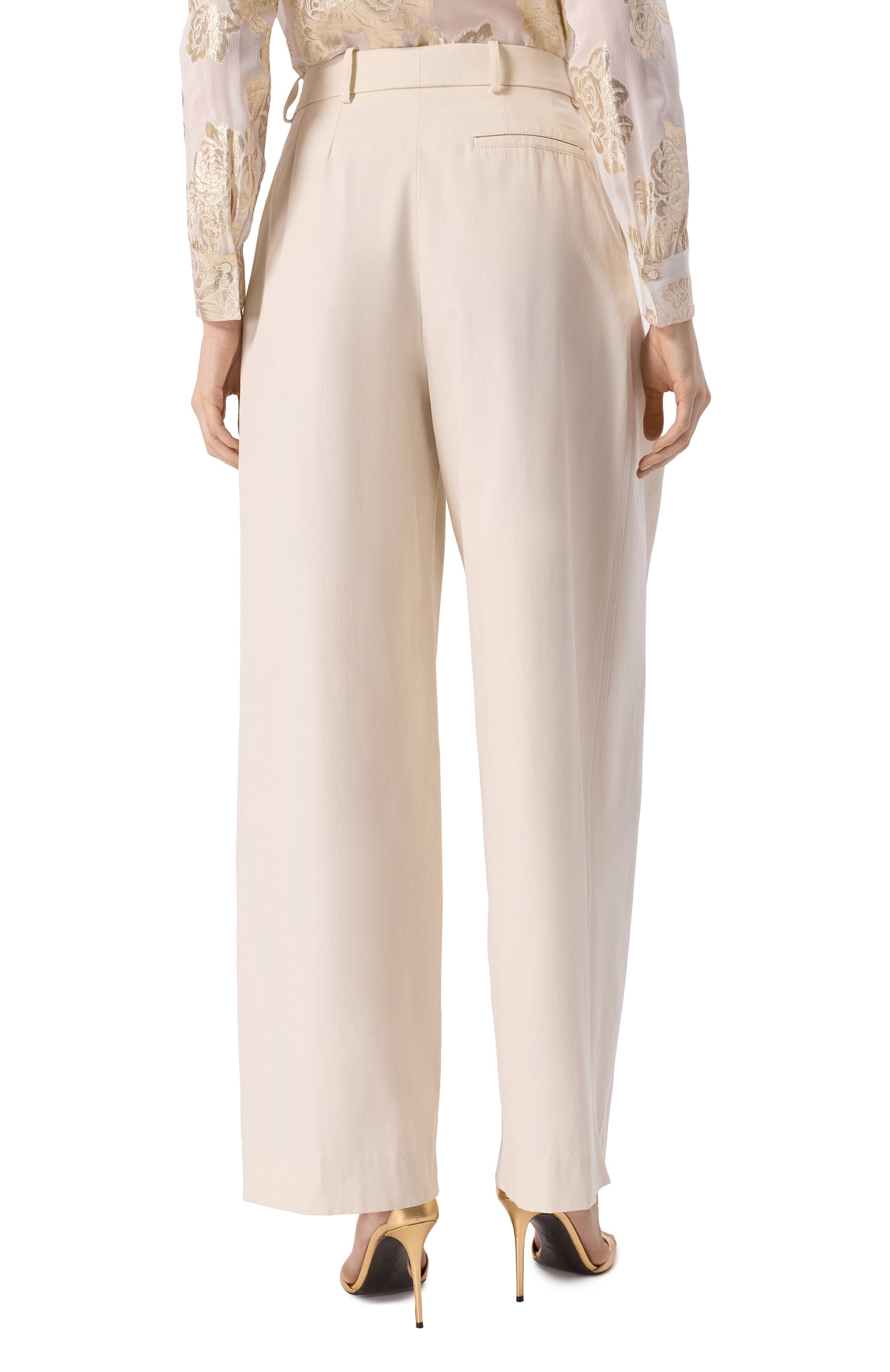 Хлопковые брюки NINA RICCI, арт. 25PCPA002/C01086, фото 4