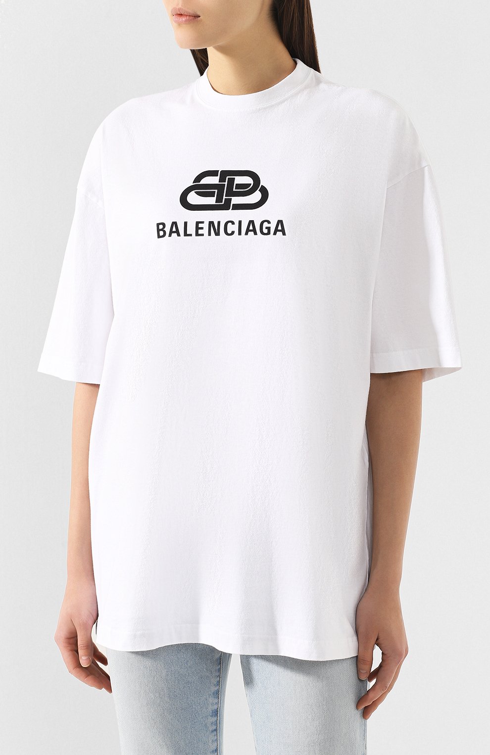 Хлопковая футболка BALENCIAGA, арт. 570813/TEV48, фото 3