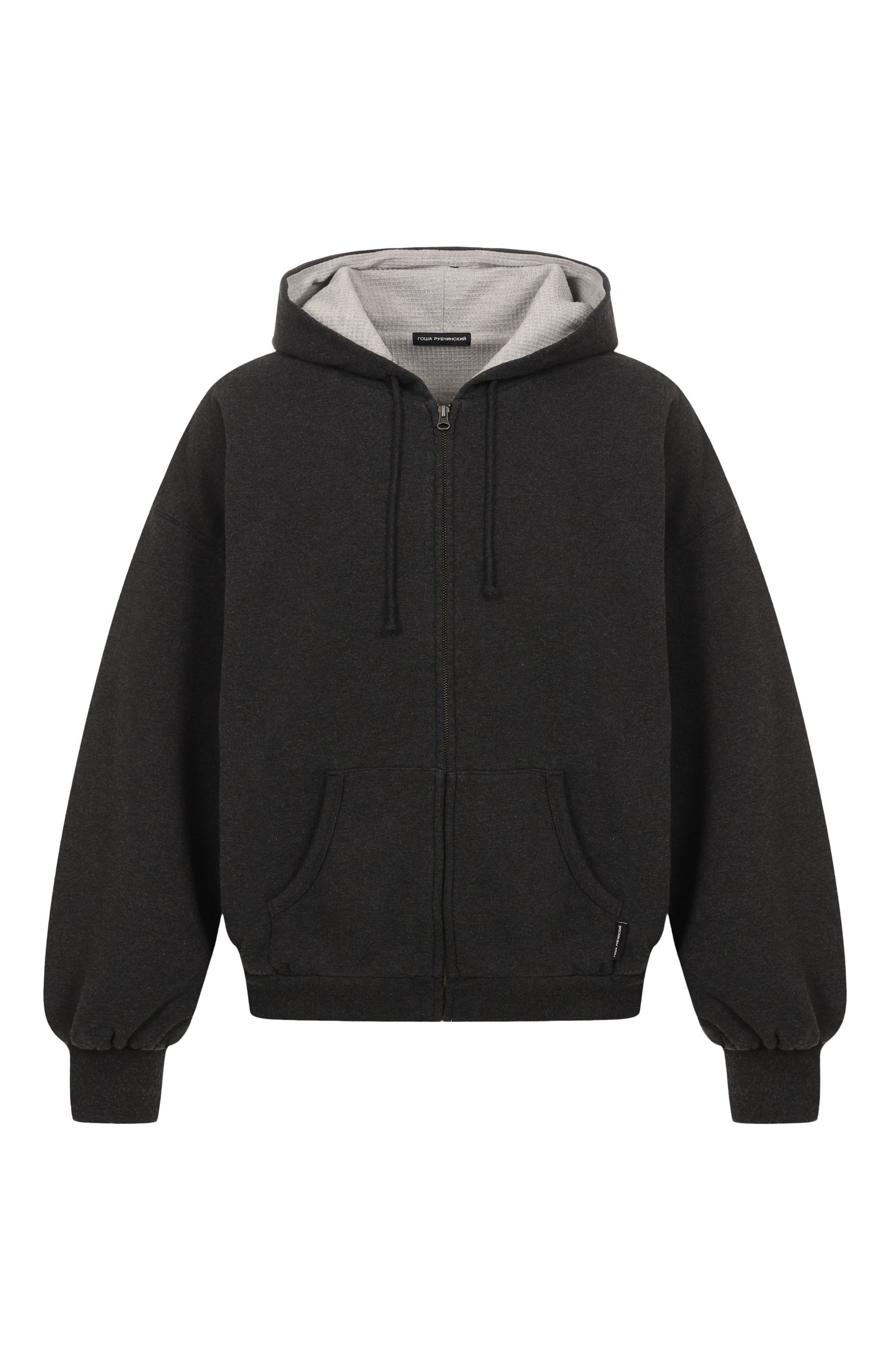Хлопковая толстовка ГОША РУБЧИНСКИЙ, арт. HD_1401_DARK_GREY_MELANGE, фото 1