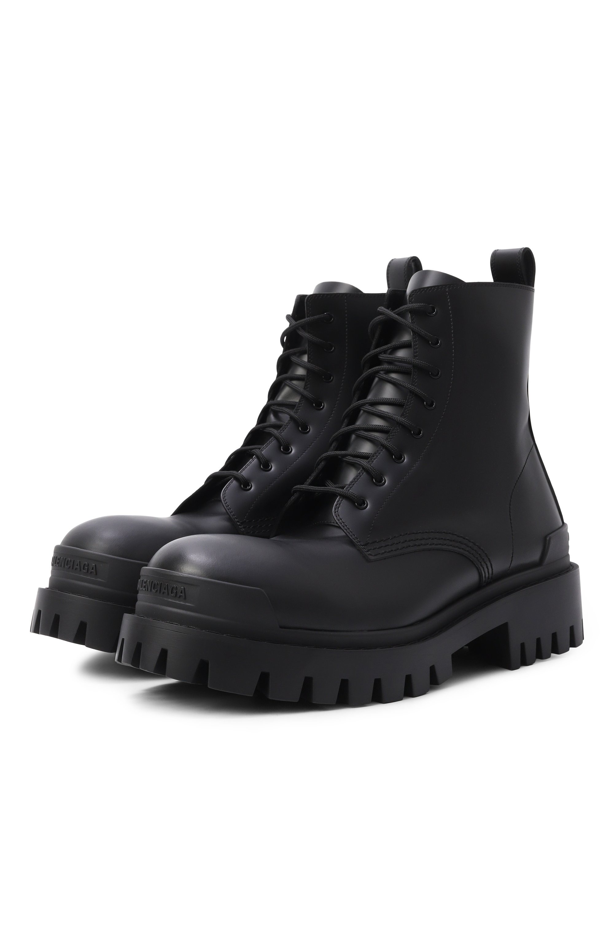 Кожаные ботинки strike BALENCIAGA, арт. 844967/WA960, фото 1